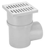 Kellerablauf 15x15 cm DN 100 waagerecht