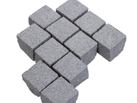 Granit Pflaster anthrazit 10x10x8cm Kist Oberfläche gesägt und geflammt