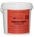 Hart Feuerfest Mörtel 2 kg bindet keramisch und hydraulisch ab