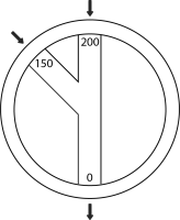 Schachtboden DN1000x530 (3 Anschlüsse) 2x Zuläufe DN150 (10,12 Uhr)